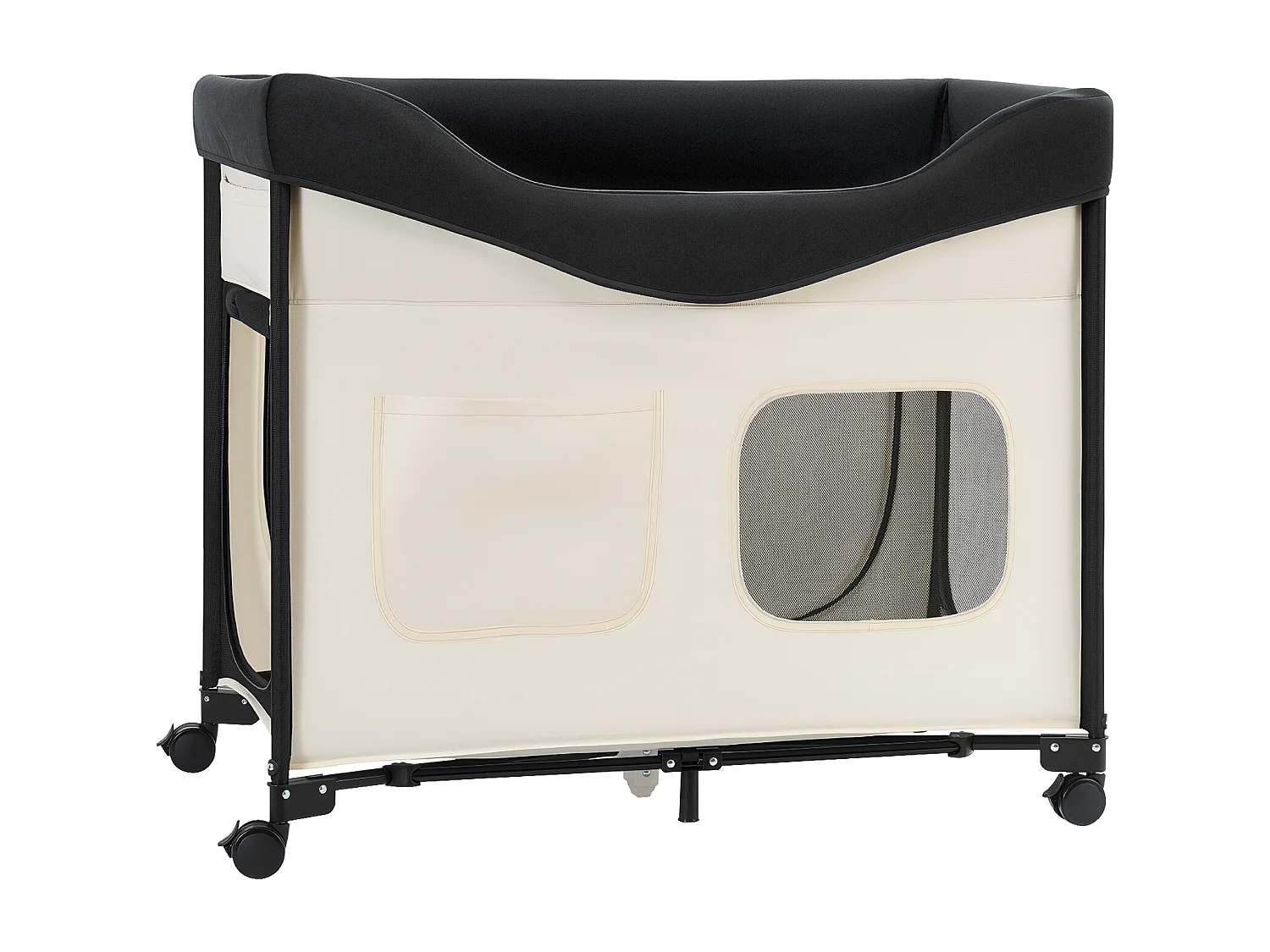 Lit Surélevé pour Chiens Chats SucceBuy, Lit de Camp pour Animaux de Compagnie Pliable, Panier Chiens en Tissu Oxford 600D et Velours Hollandais