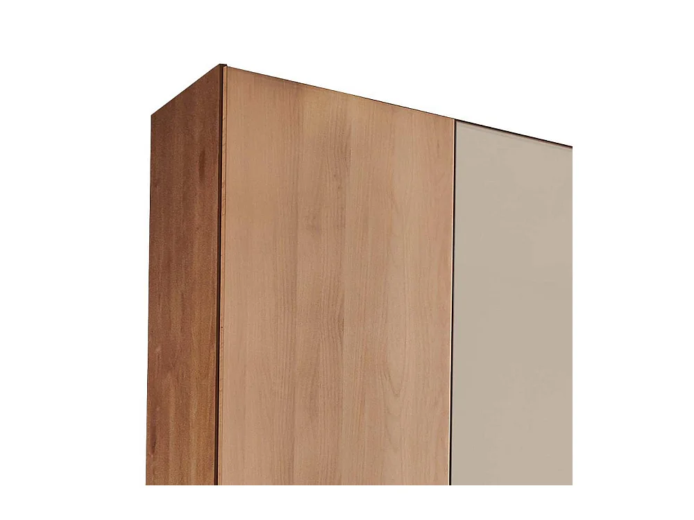 Kleiderschrank Schlafzimmerkleiderschrank mit Drehtüren in Champagner