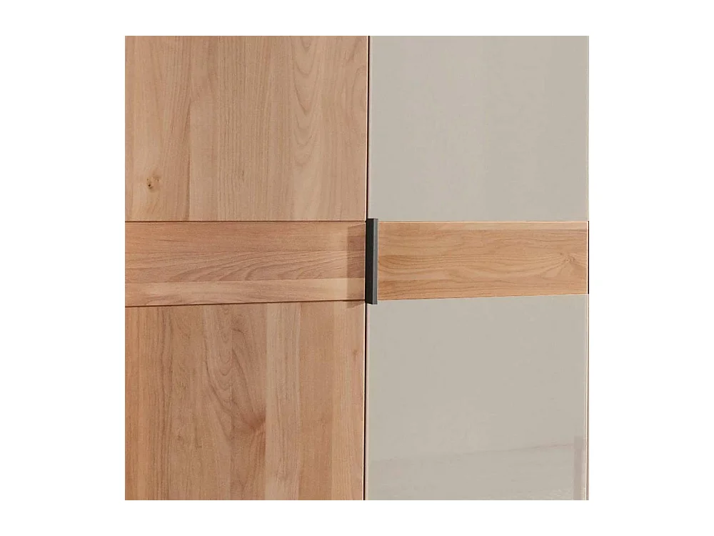 Kleiderschrank Schlafzimmerkleiderschrank mit Drehtüren in Champagner