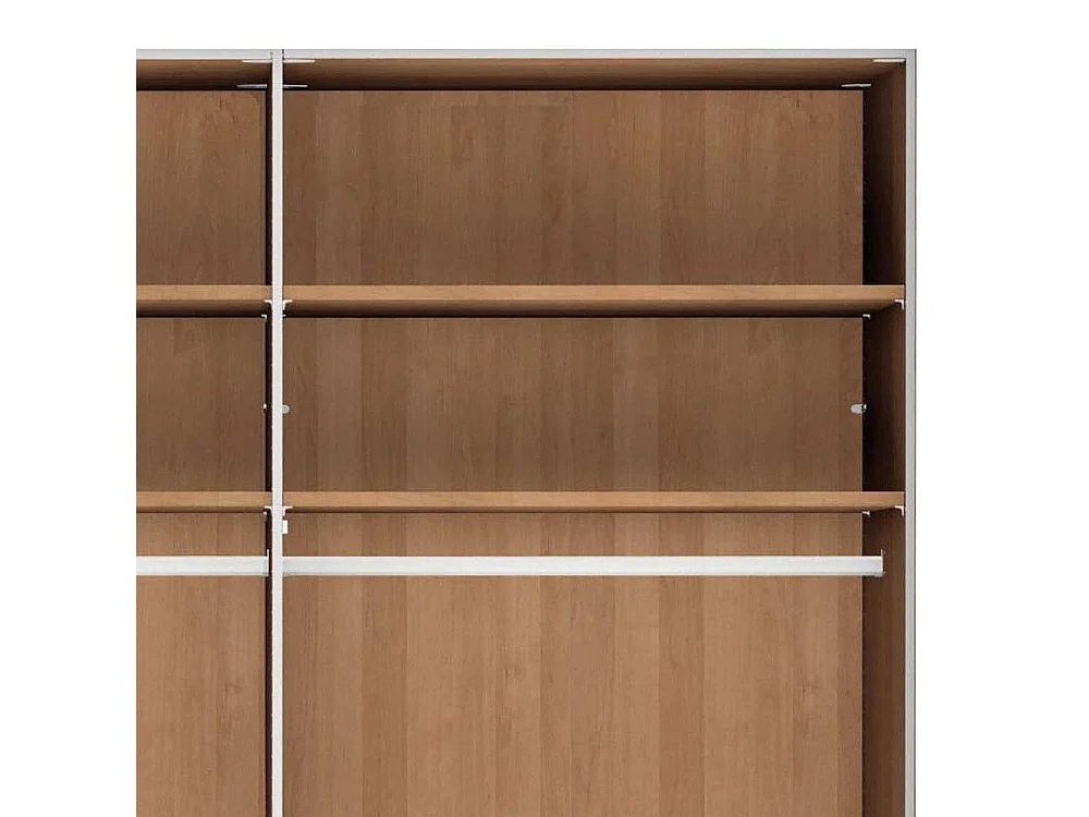 Kleiderschrank Schlafzimmerkleiderschrank mit Drehtüren in Champagner