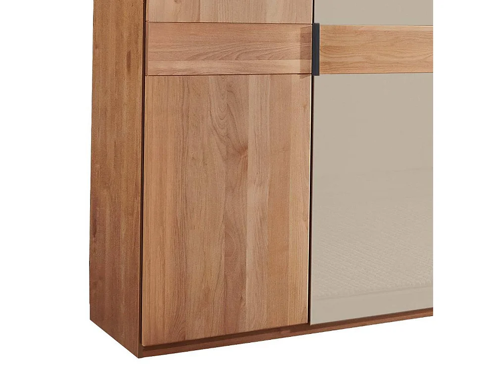 Kleiderschrank Schlafzimmerkleiderschrank mit Drehtüren in Champagner