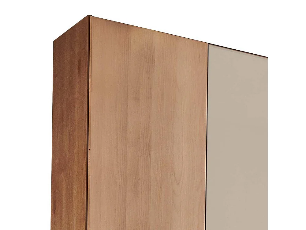 Kleiderschrank Schlafzimmerkleiderschrank mit Drehtüren in Champagner