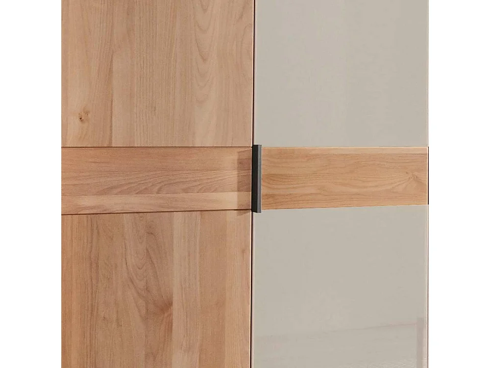 Kleiderschrank Schlafzimmerkleiderschrank mit Drehtüren in Champagner