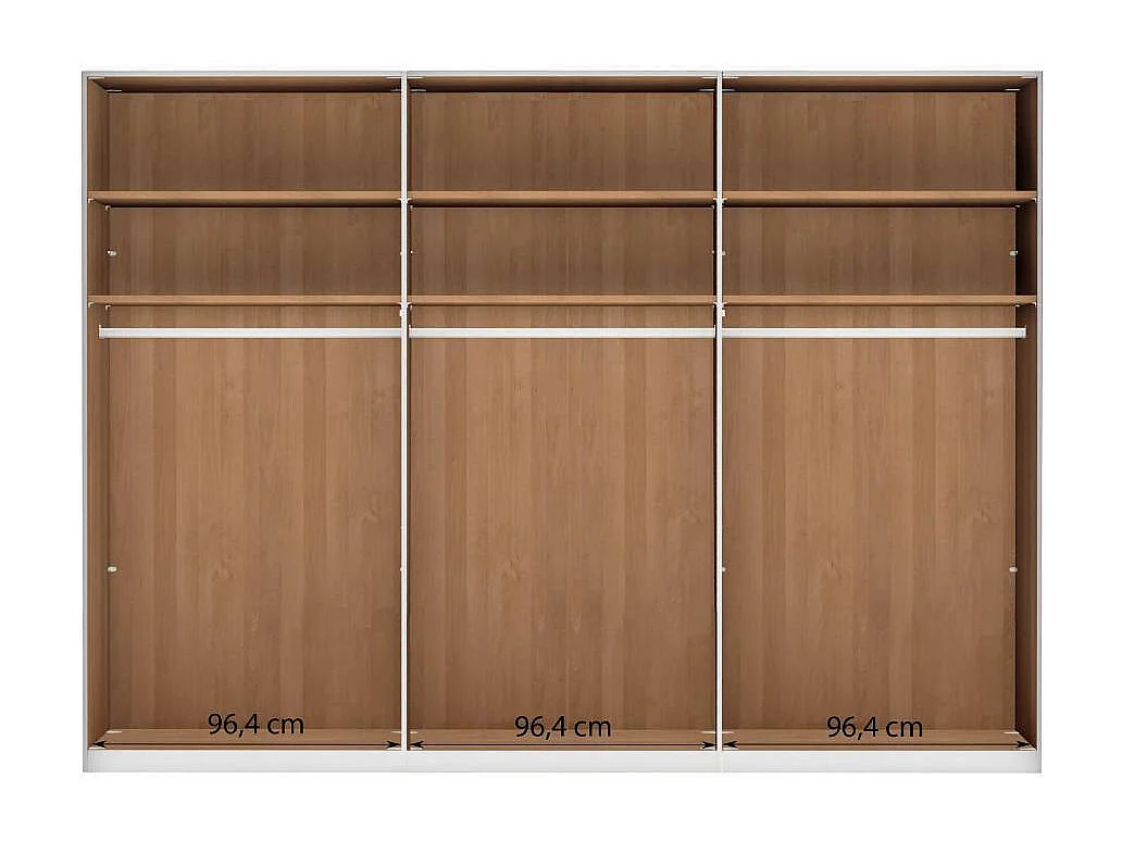 Schlafzimmerschrank Drehtürenschrank teilmassiv in Erlefarben