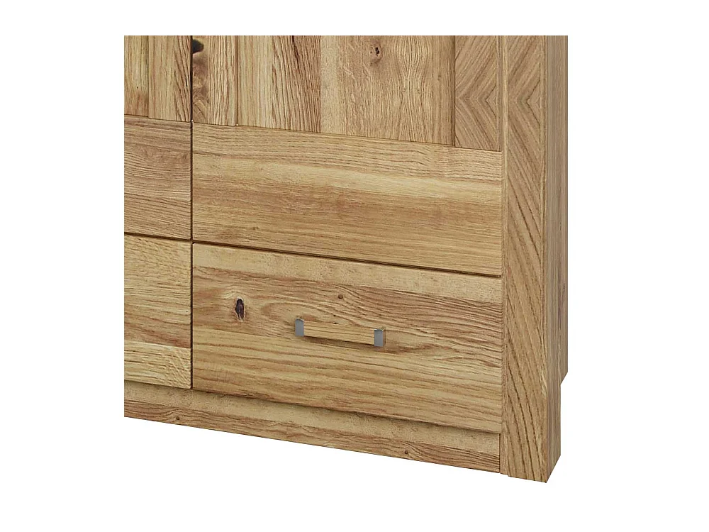 Drehtüren Kleiderschrank mit zwei Schubladen Landhausstil