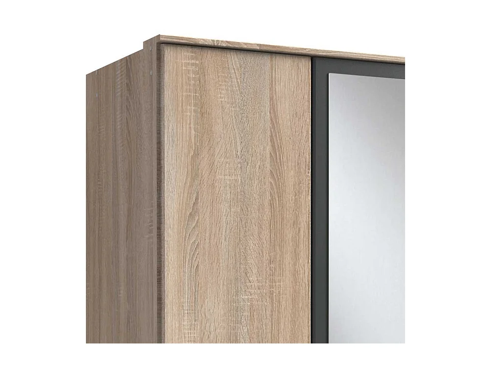 Drehtürschrank mit Spiegeln und drei Schubladen Made in Germany