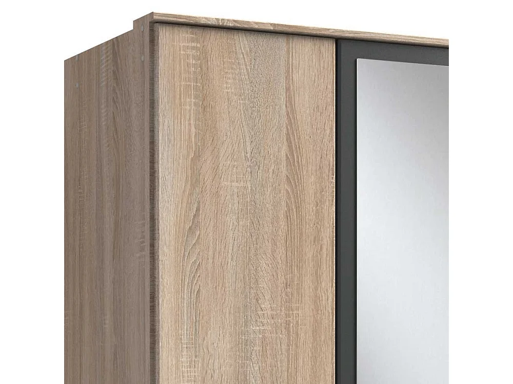 Drehtürschrank mit Spiegeln und drei Schubladen Made in Germany