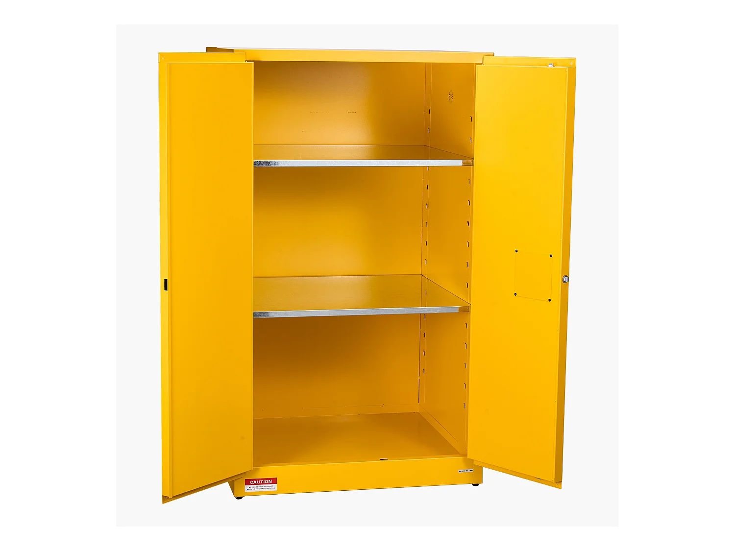 Armário de Segurança SucceBuy para Produtos Inflamáveis de 246 L 96,4 x 86,4 x 165,1 cm, Armário Corta-Fogo para Líquidos Inflamáveis, Amarelo