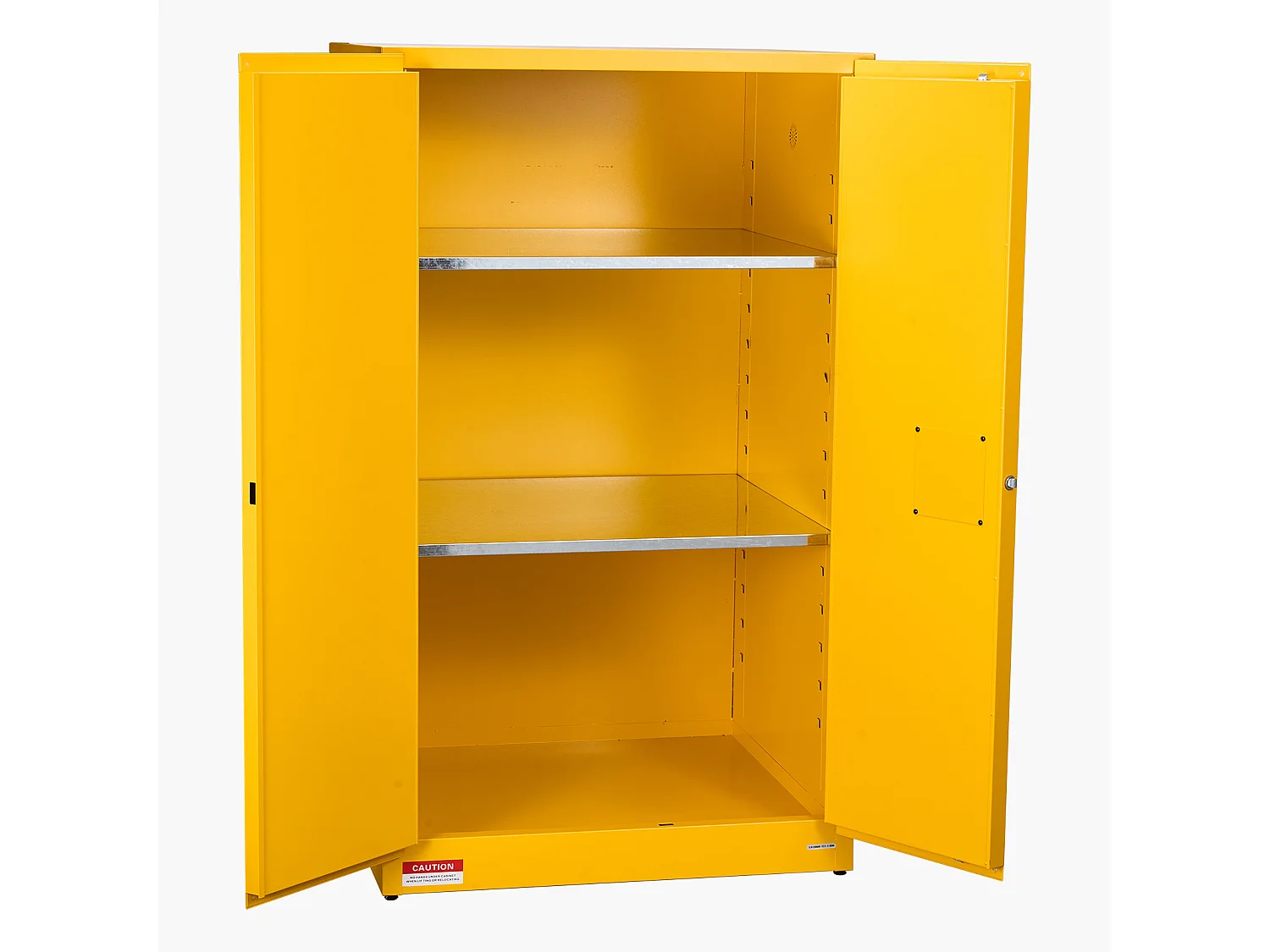 Armário de Segurança SucceBuy para Produtos Inflamáveis de 246 L 96,4 x 86,4 x 165,1 cm, Armário Corta-Fogo para Líquidos Inflamáveis, Amarelo