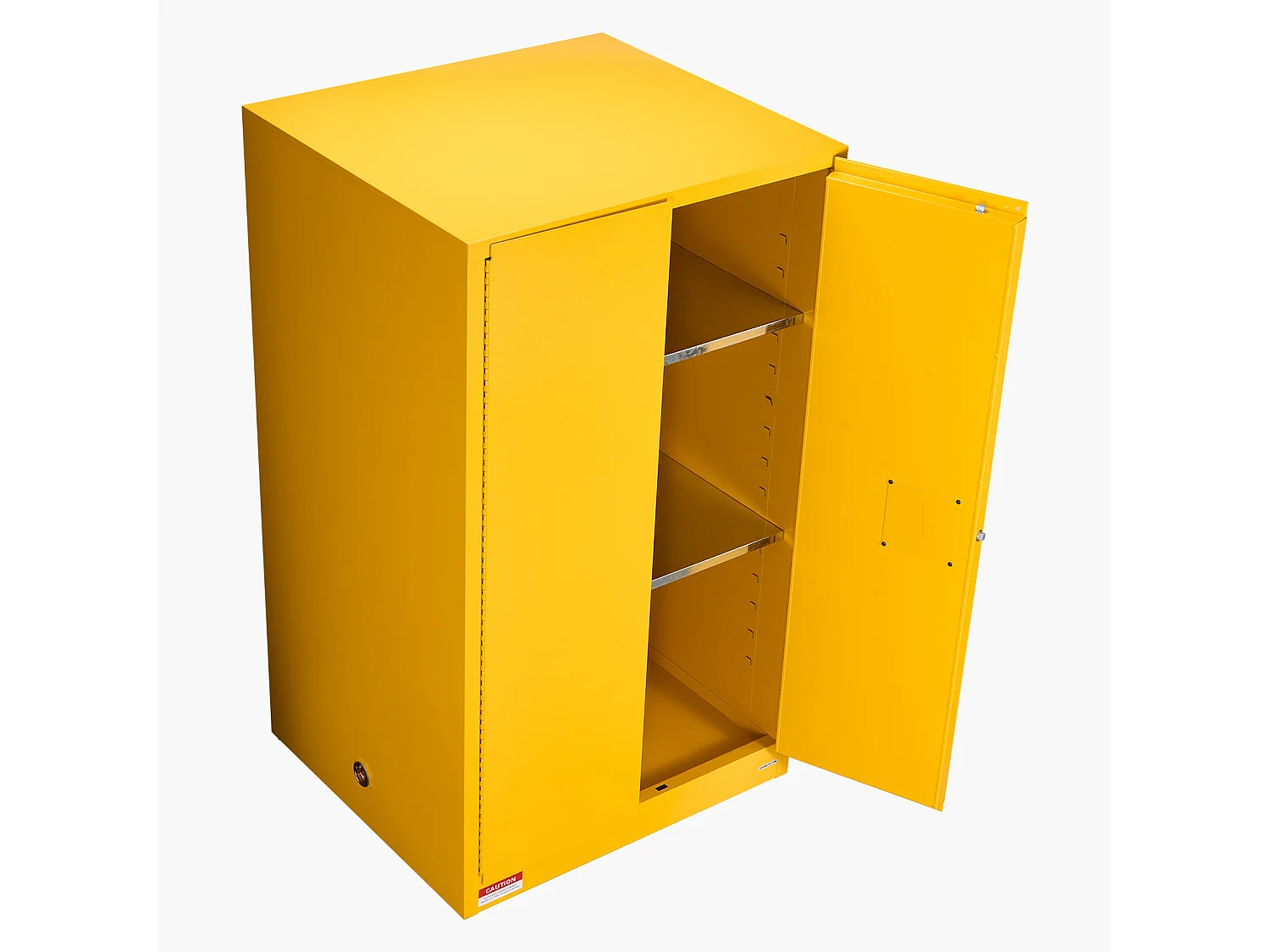 Armário de Segurança SucceBuy para Produtos Inflamáveis de 246 L 96,4 x 86,4 x 165,1 cm, Armário Corta-Fogo para Líquidos Inflamáveis, Amarelo