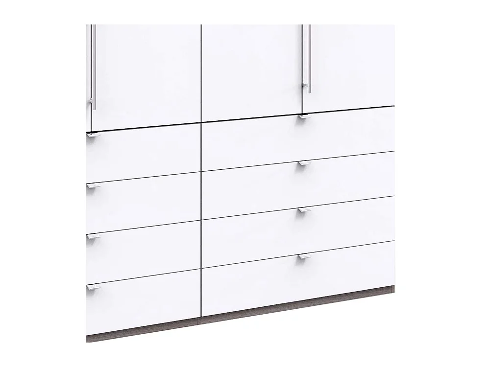 Kleiderschrank Jugendzimmer mit Falttüren und Schubladen modern