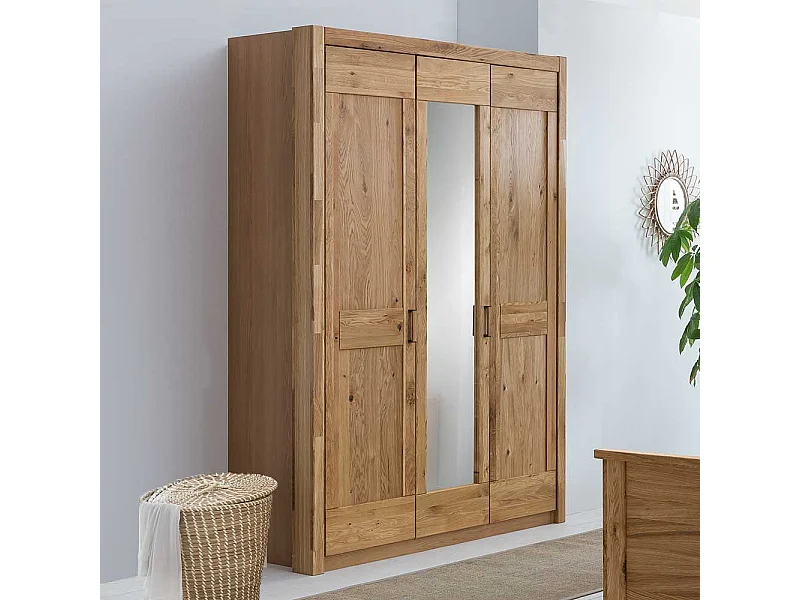 Schlafzimmer Drehtürenschrank in Asteichefarben Spiegeln