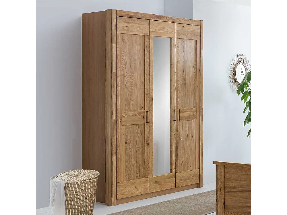 Schlafzimmer Drehtürenschrank in Asteichefarben Spiegeln