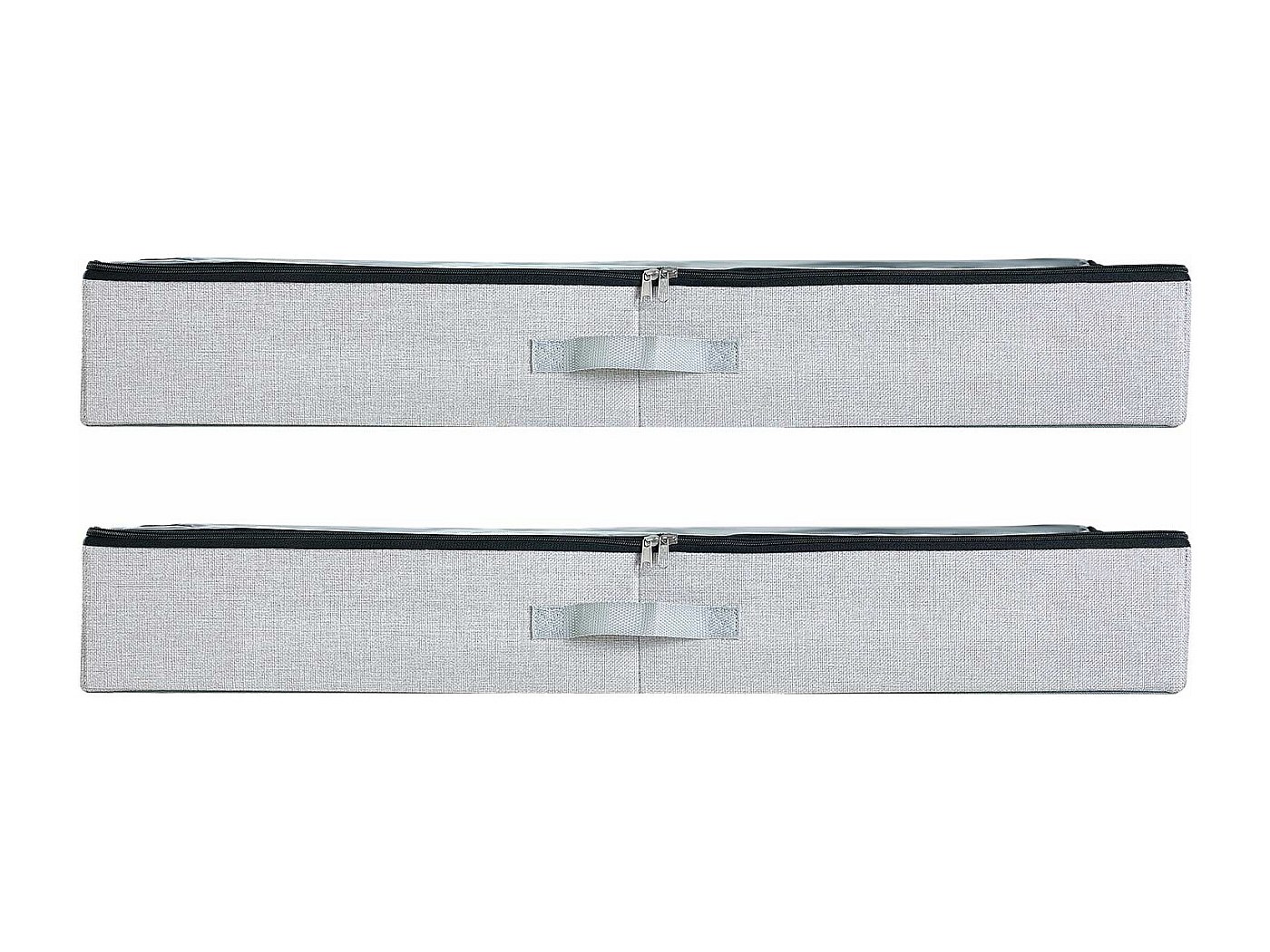 Set van 3 transparante opbergzakken, 60 liter, voor onder het bed of