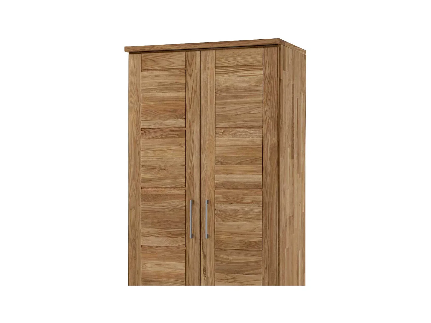 Schlafzimmerschrank aus Wildeiche Massivholz 2 Türen