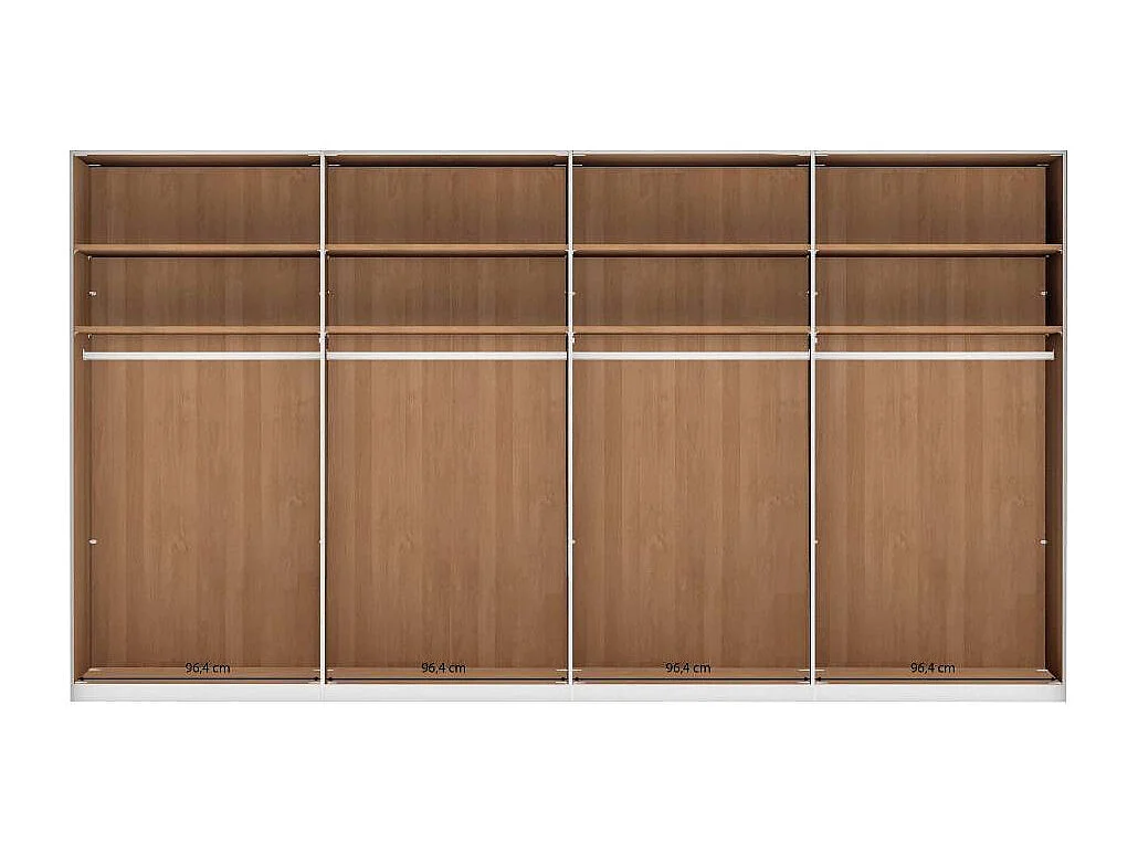 Kleiderschrank Drehtürenschrank in modernem Design 393 cm breit