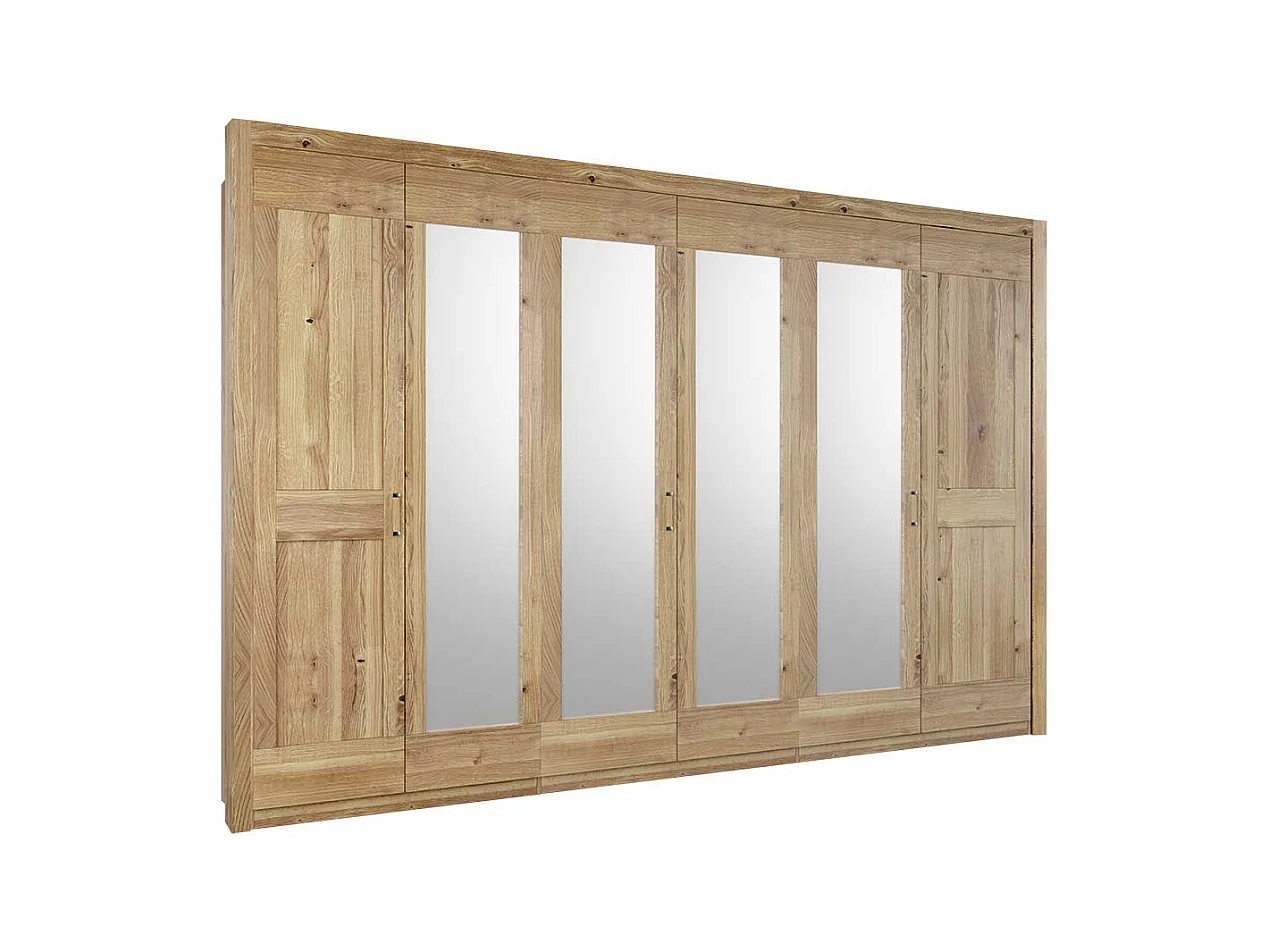 6 Türen Kleiderschrank mit Spiegeln Asteichefarben Landhaus