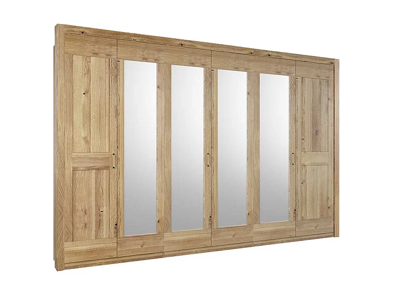 6 Türen Kleiderschrank mit Spiegeln Asteichefarben Landhaus