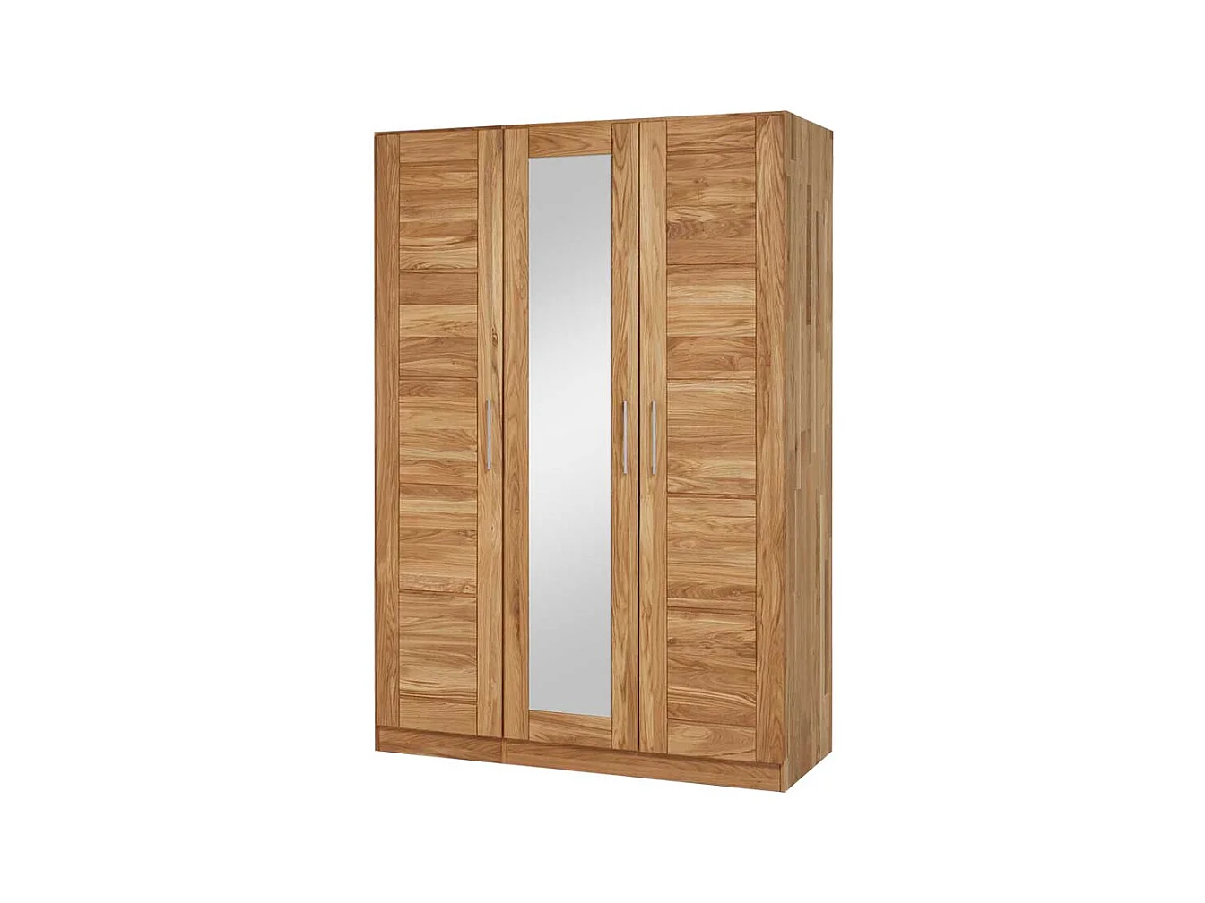 Massivholz Kleiderschrank aus Wildeiche Spiegel