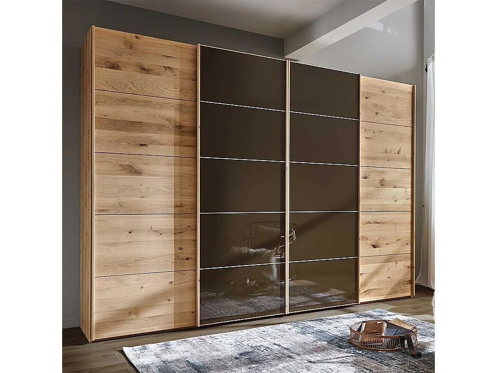 Schlafzimmerschrank mit Schwebetüren 67 cm tief