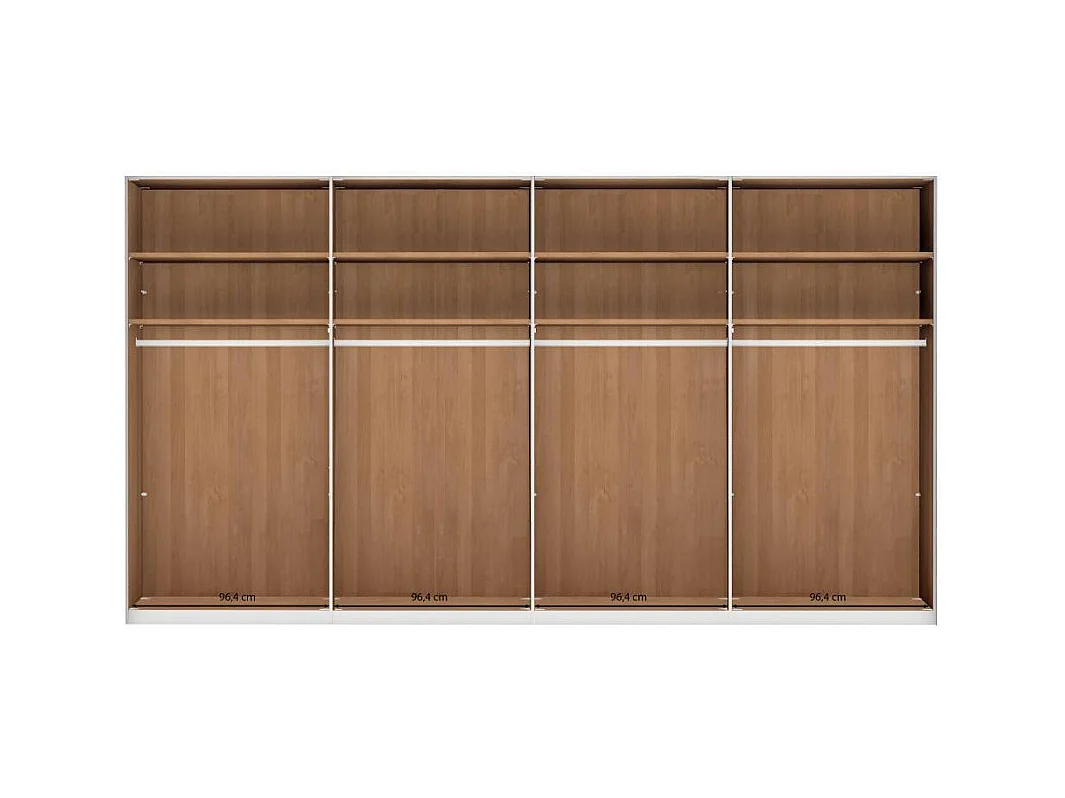 Schlafzimmerkleiderschrank Drehtürenschrank mit Spiegel Türen in modernem Design