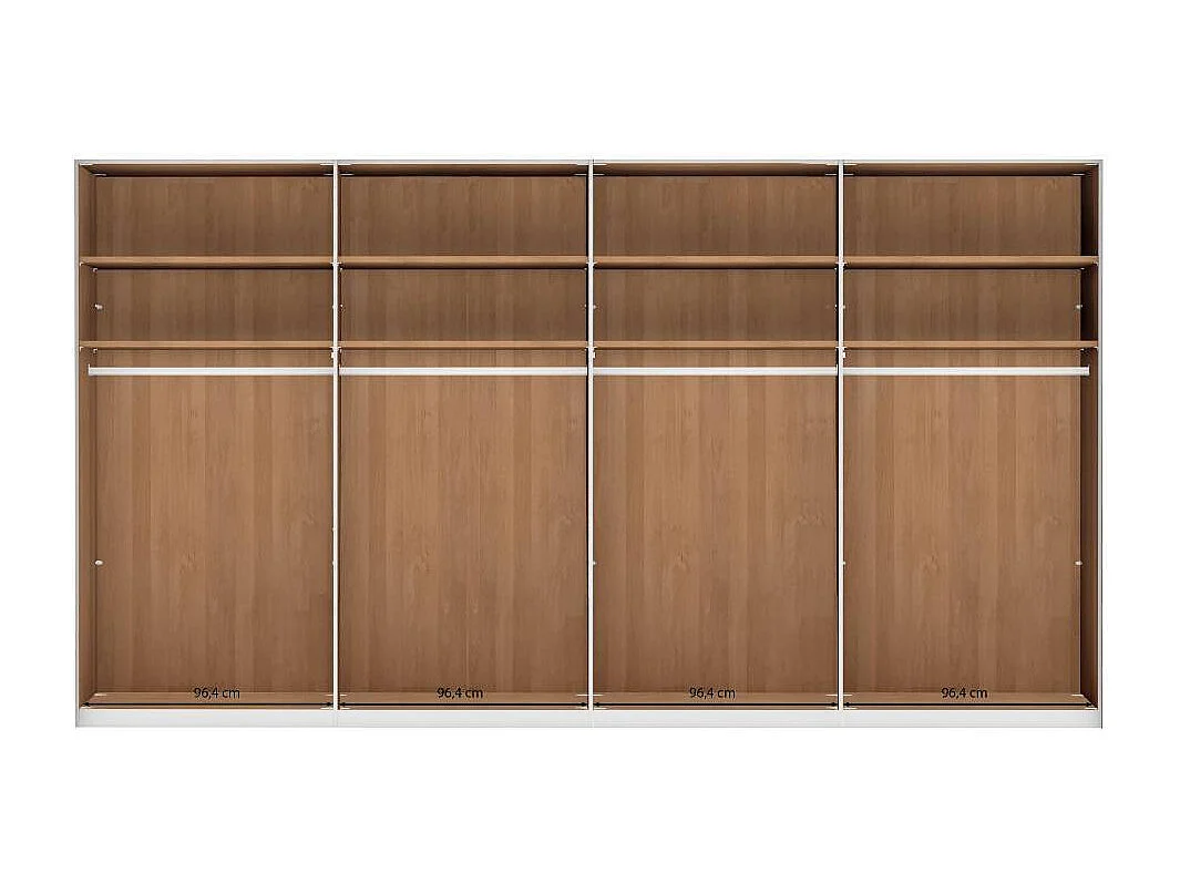 Schlafzimmerkleiderschrank Drehtürenschrank mit Spiegel Türen in modernem Design