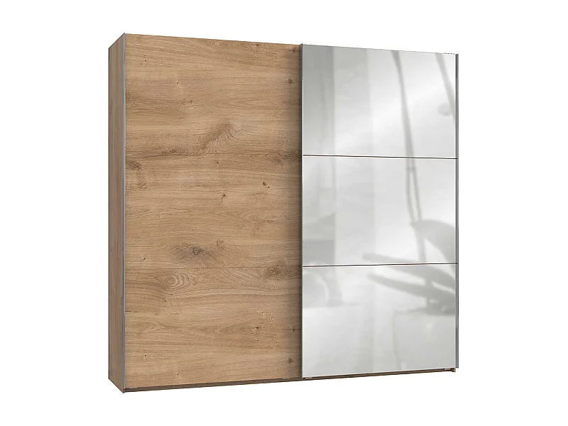 Kleiderschrank mit Spiegel und 2 Schwebetüren Made in Germany