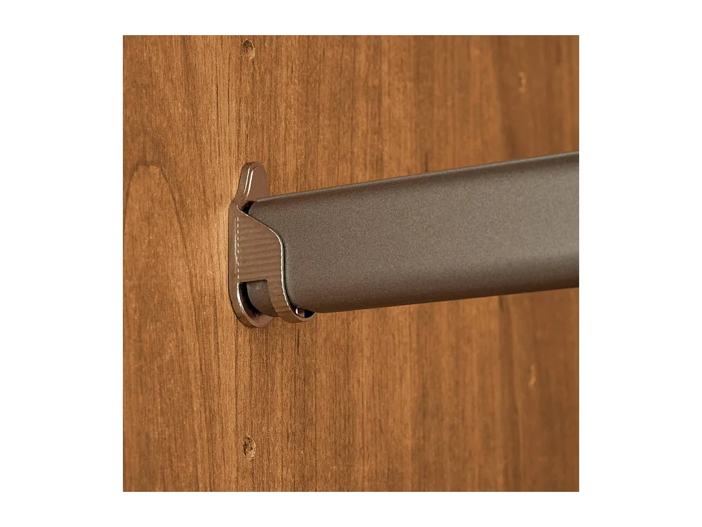 Kleiderschrank Schlafzimmerschrank in Erlefarben und Dunkelbraun