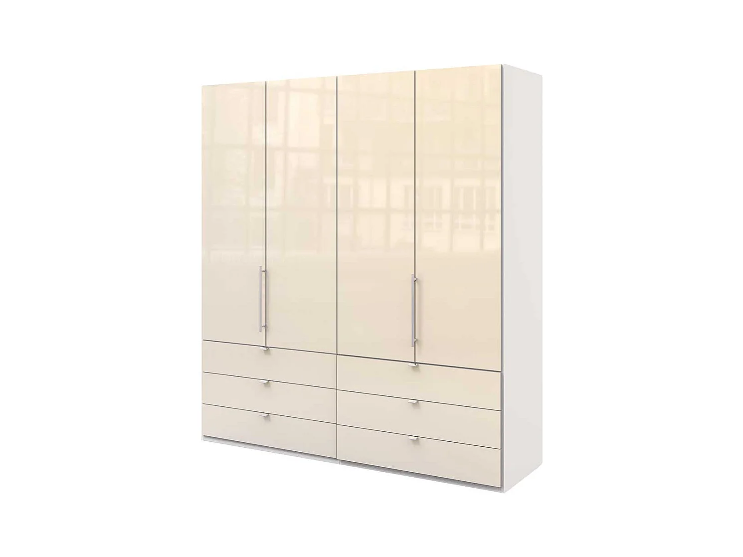 Kleiderschrank mit sechs Schubladen Made in Germany