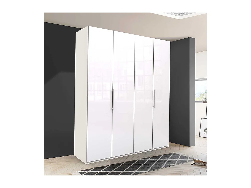 Schlafzimmerschrank in Weiß 2 türig - Made in Germany