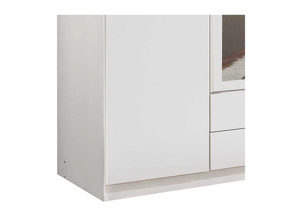 Kleiderschrank mit Schubladen weiß 135 cm breit Made in Germany