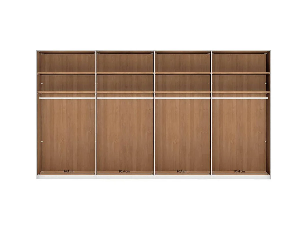 Schlafzimmerkleiderschrank Drehtürschrank in modernem Design 393 cm breit