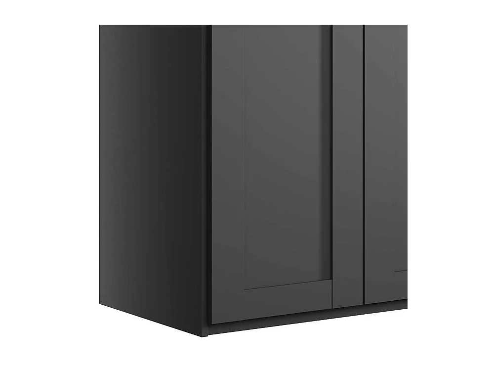 Kleiderschrank 200 cm breit in Dunkelgrau Made in Germany