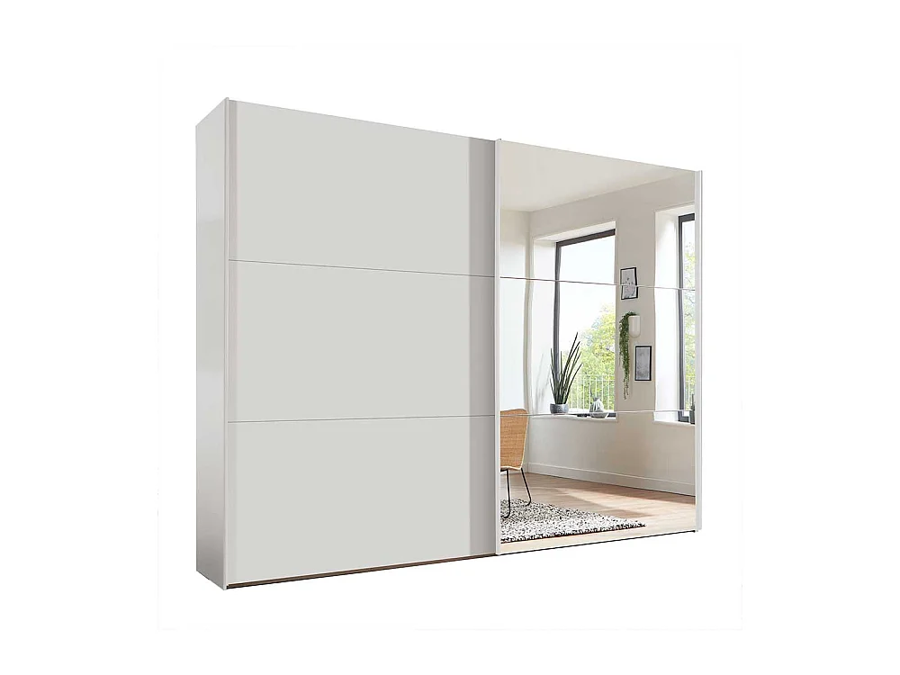 Kleiderschrank in Weiß Schwebetüren