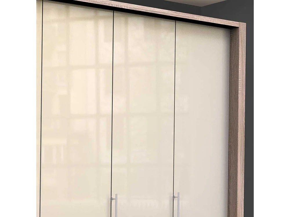 Kleiderschrank in Cremefarben Eiche Sägerau
