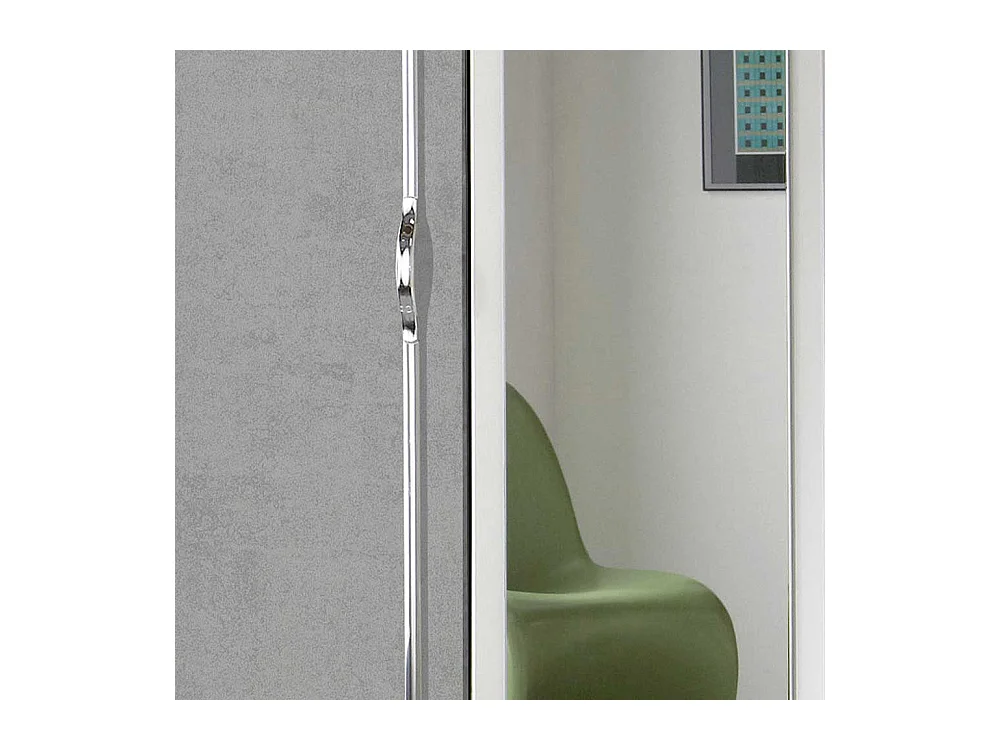 Kleiner Kleiderschrank mit Spiegeltür und Schubladen 91 cm breit