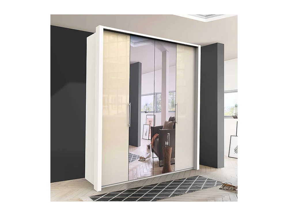 Schlafzimmerschrank mit Spiegeltür modernem Design