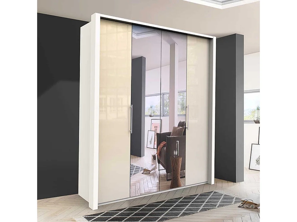 Schlafzimmerschrank mit Spiegeltür modernem Design
