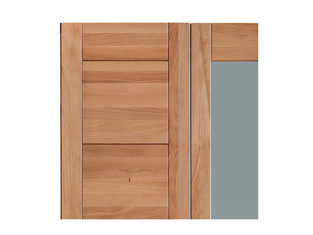 Kleiderschrank in Kernbuchefarben 2 Spiegeltüren