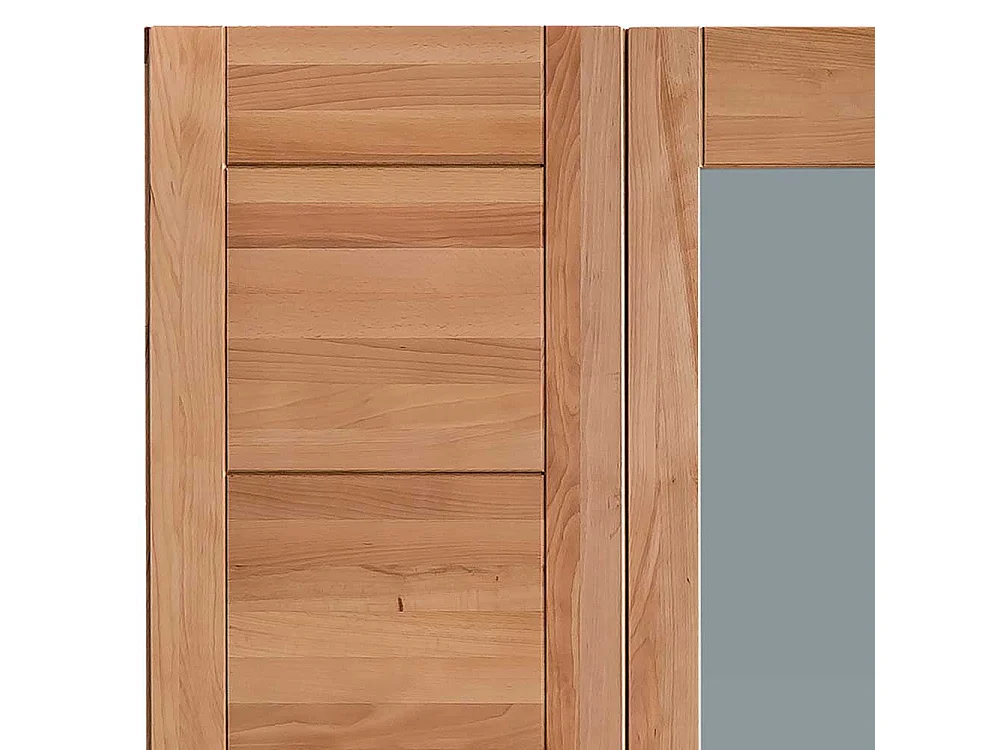 Kleiderschrank in Kernbuchefarben 2 Spiegeltüren