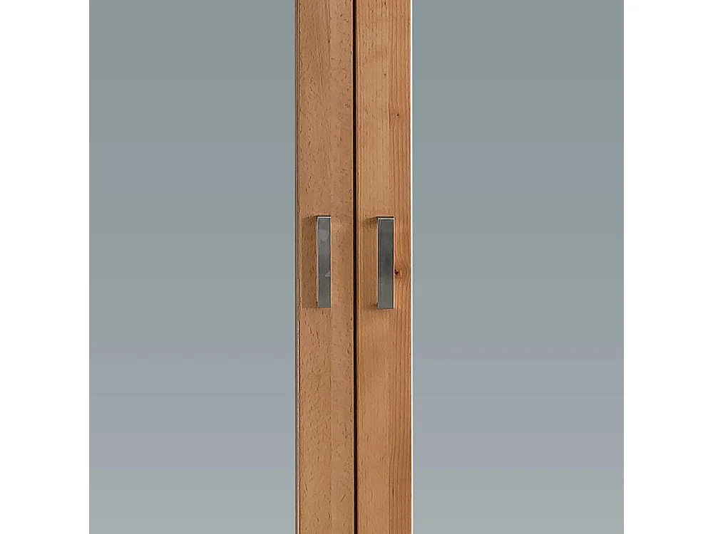 Kleiderschrank in Kernbuchefarben 2 Spiegeltüren