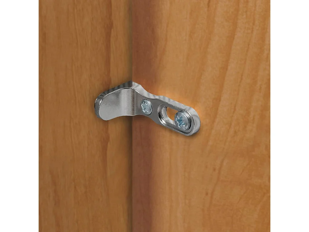 Kleiderschrank Garderobenschrank mit Drehtüren und zwei festen Kleiderstangen