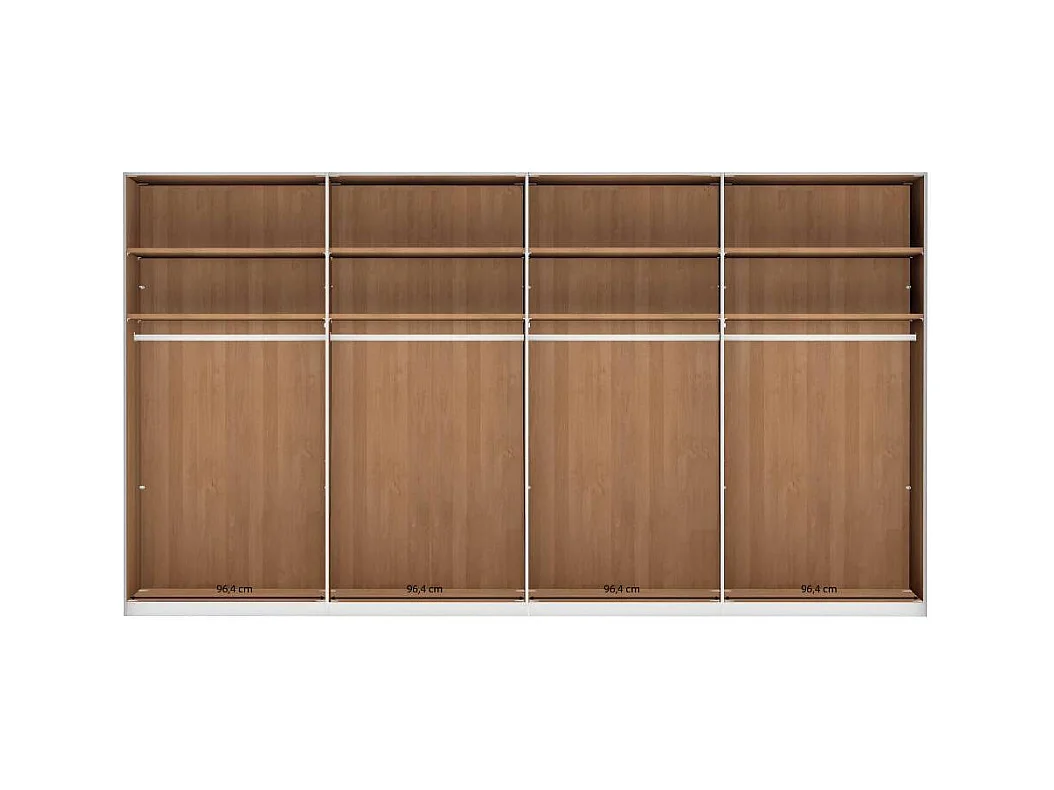 Kleiderschrank Schrank in modernem Design mit teilmassiver Oberfläche