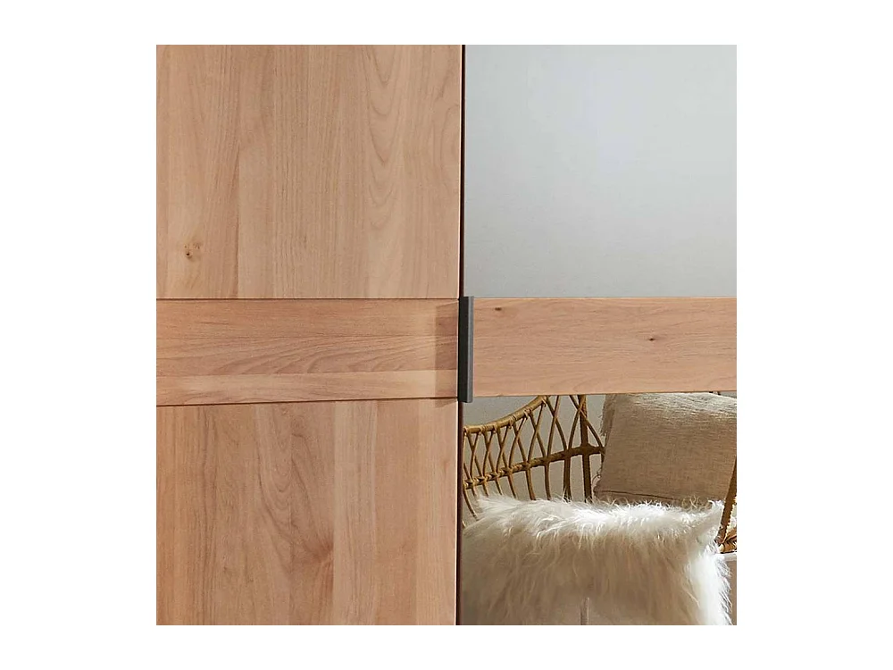 Kleiderschrank Schrank in modernem Design mit teilmassiver Oberfläche