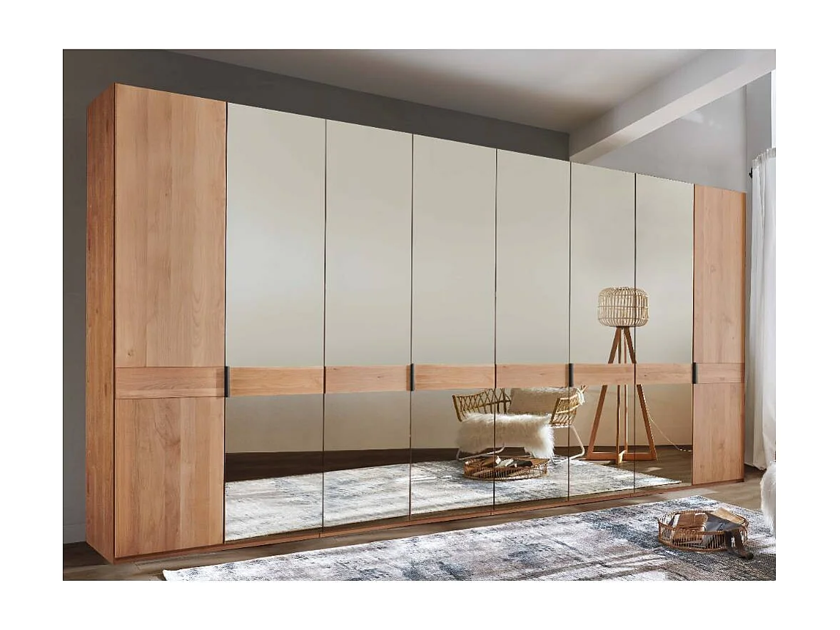 Kleiderschrank Schrank in modernem Design mit teilmassiver Oberfläche