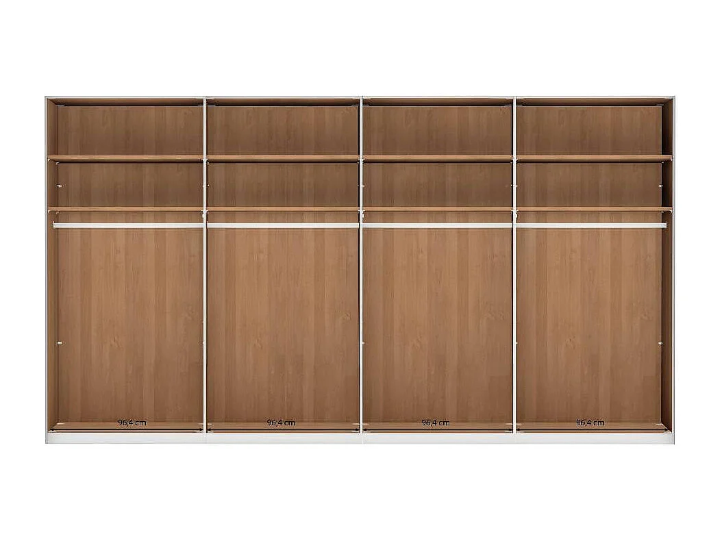 Kleiderschrank Schrank in modernem Design mit teilmassiver Oberfläche