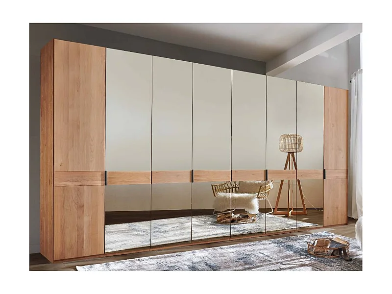 Kleiderschrank Schrank in modernem Design mit teilmassiver Oberfläche