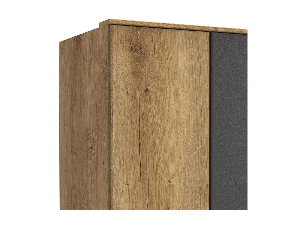 Drehtürenschrank modernes Design Made in Germany drei Schubladen