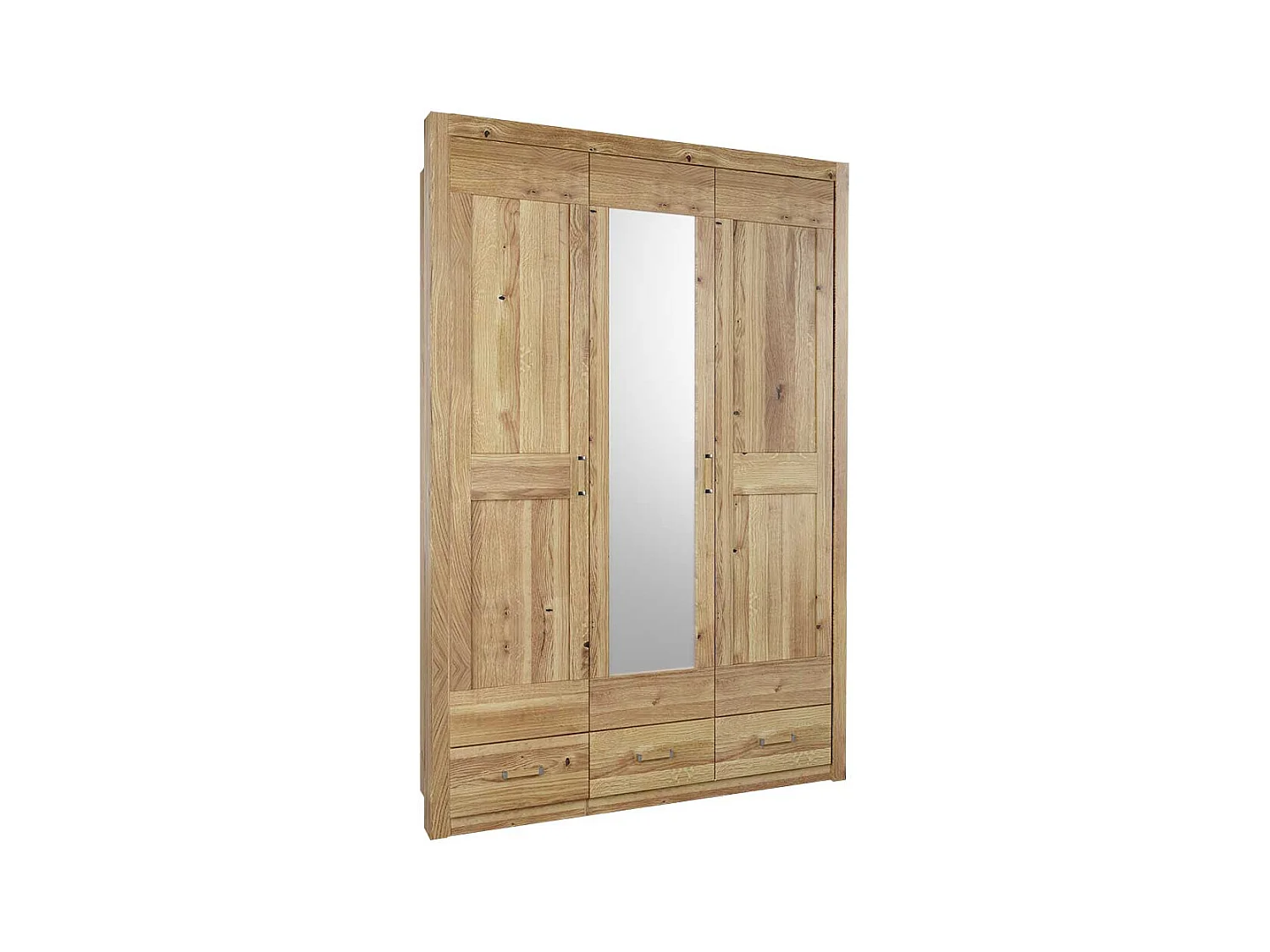 Kleiderschrank mit Schubladen in Asteichefarben eine Spiegeltür