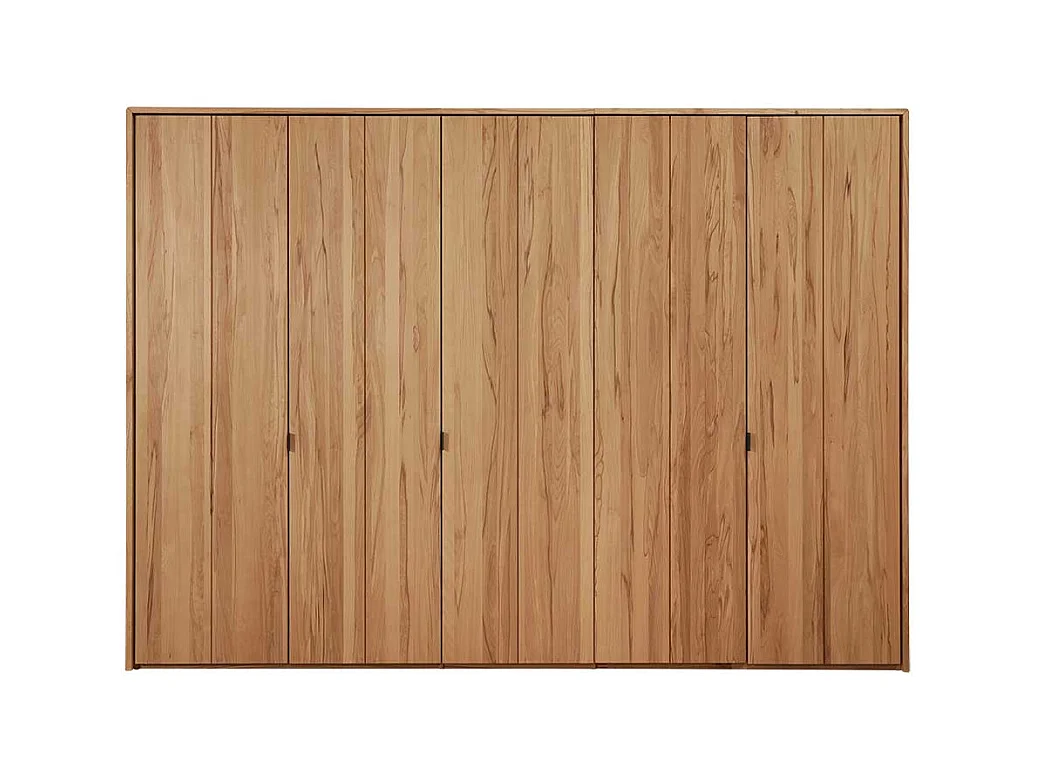 Massivholz Kleiderschrank aus Kernbuche geölt 305 cm breit
